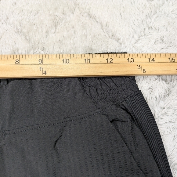 Athleta Pants Women's 2 Black Textured Brooklyn Jogger Nylon Light Run Travel - Picture 4 of 11